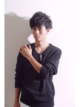 ラッドスペース(RAD SPACE) 【RADSPACE】黒髪パーマショートスタイル