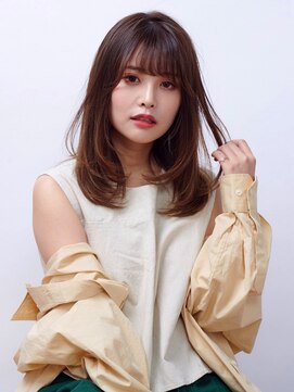オーブ ヘアー ブランコ 久米川店(AUBE HAIR Blanco) 【AUBE HAIR】大人かわいいナチュラル_セミロング