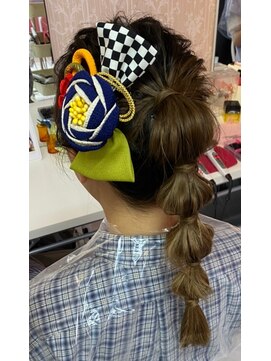 ハナココ 水戸店(hana Coco) 玉ねぎヘア 振袖 成人 卒業 和装ヘア 撮影 前撮り 水戸 大工町