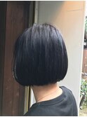 【柴崎】ミニボブ × ネイビー