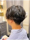 センターパート×スパイラルパーマ<六本木>