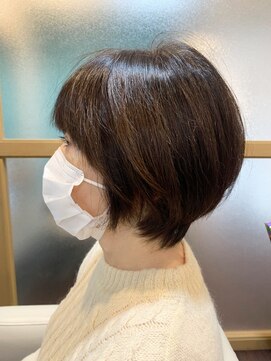 マーズソレイユラモード(mars soleil la mode) ゆとりショートボブ30代40代50代冬のこなれヘア