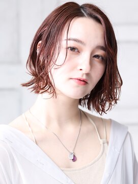 クラッチ ユニ(CLUTCH uni) 大人可愛い小顔美髪ツヤ髪ピンクラベンダー前髪なしショートA1