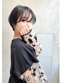 Aimee町田　マッシュショート×アッシュブラック