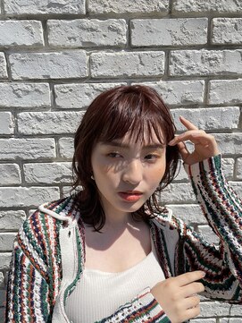 オーガニック ライフ 若葉 鶴ヶ島(organic+life) 20代30代大人可愛い★くびれミディアムレッドブラウン透明感