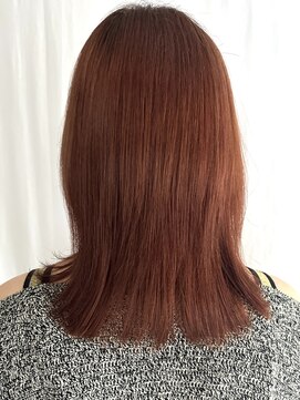 トリッカ 代官山(tricca) 艶アプリコットブラウン/顔まわりレイヤー/マッシュレイヤー