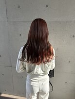 アチーブ ヘア デザイン(achieve hair design) 大人可愛いレッドブラウン♪ウェーブロング