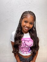 ヘアサロン エフ 渋谷(F)&nbsp;ハーフコーンロウ/ハーフエクステ