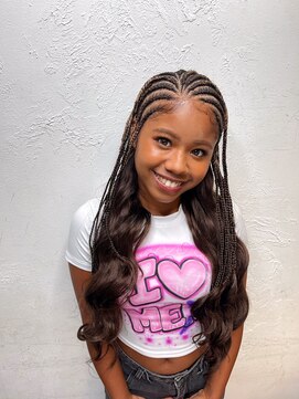 ヘアサロン エフ 渋谷(F) ハーフコーンロウ/ハーフエクステ