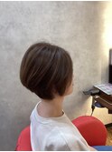 丸みのあるショートボブ