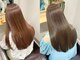 ユウル 横浜(juhl.)の写真/髪質改善◎ダメージレスで同時にカラーもOK！まっすぐすぎないストレートに☆