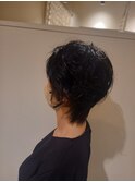 無造作ウェーブショート