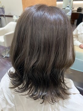 リノヘアー 札幌店(LINO HAIR) アッシュベージュ&外ハネボブ