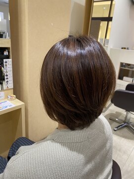 デザイニングヘアードゥ(designing hair Deux) レディースレイヤーショートボブ 【ショートボブ/美髪/シルク】