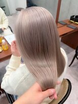 モク 立川(moc)&nbsp;韓国風レイヤーカットブリーチダブルカラー前髪