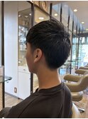 メンズツーブロックショート