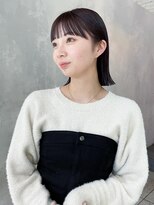 アイティーバイアルバム 下北沢店(IT by ALBUM)&nbsp;ボブグレージュ韓国ヘア前髪カットオリーブベージュ_F50024