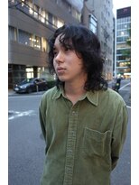 レコ 渋谷(LECO) 癖毛を活かしたメンズウルフ
