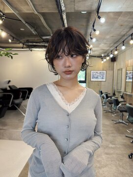 ヒュージ 表参道(huge) レイヤーボブ/ショート/ニュアンスパーマ/顔周りカット/20代30代