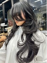 ヌエン 渋谷(NU/EN)&nbsp;ロングハイレイヤー/バタフライレイヤー/カーテンバング