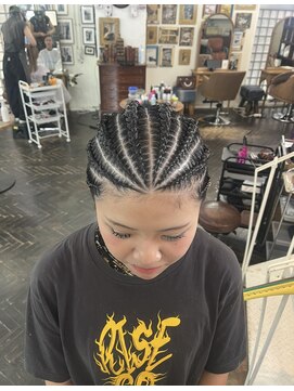 バイブアンドアネックス(VIBE & ANNEX) レディース地毛コーンロウ8本