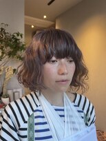 リンダエイト(LINDA eight∞)&nbsp;大人ガーリー/ダークアッシュ/暗めカラー/大人ボブ/ニュアンス
