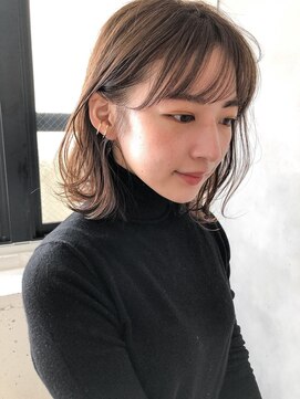 リヤン 表参道(lyann) うるツヤくせ毛風カール似合わせカットモテ髪ピンクベージュF