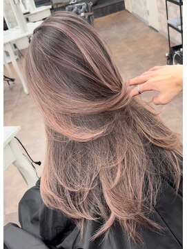 リファイン バイ アフィナー 本厚木店(Refine by Afinar) ブリーチハイライト髪質改善ダブルカラーレイヤーカット/本厚木