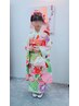 【七五三/7歳】7歳着付け&新日本髪&ポイントメイク¥18000