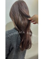 オーガスト ヘア ネイル(AUGUST hair nail) チョコレートブラウン/ブリーチなし/横浜/透明感カラー