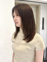 ゼンコー 表参道(ZENKO) ミディアムレイヤー/オリーブベージュ/暗めカラー/髪質改善