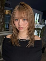 サンクプロジェクト(cinq PROJECT)&nbsp;抜け感ハッシュカット×ヘーゼルベージュ◎