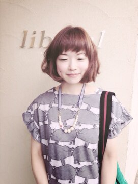 リベラル(liberal) キュートな大人ボブ[カールボブ/結べるボブ/ラベンダーカラー]