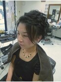 ツイストふんわりアップ（ショートさん）
