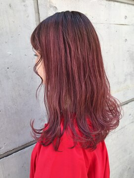 へアメイクワンプラス 四日市(HAIR MAKE ONEplus) 【ダブルカラー】ラベンダーピンク