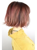 ジャコ ヘアー(jako HAIR)&nbsp;【jako】ピンク ショートボブ パッツン 外ハネ