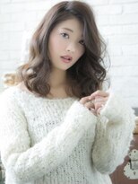 ロンドプランタン 恵比寿(Lond Printemps)&nbsp;かきあげバング アッシュベージュ 大人かわいいロング