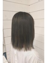 テラス ヘアアンドボタニカル(terrace)&nbsp;切りっぱなしボブ/チャコールグレイ/30代40代/姪浜