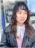 【cyez清野】顔まわりレイヤーパーマスタイル