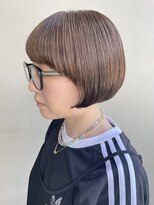 ヘアー アイス 御器所本店(HAIR ICI) 30代40代大人可愛いショートマッシュワイドバングミニボブ