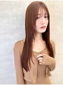 髪質改善で作る美髪ストレート　新宿/縮毛矯正　前髪カットAujua