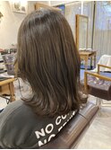 スロウカラーオリーブ　韓国風　くびれミディアム