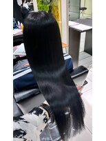 暗くするなら　透明感ブルー