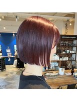 ミル 今治(1003 mille IMABALI)&nbsp;ピンクカラー/ブリーチ無し/ボブ/ピンクベージュ