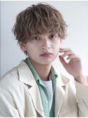 波巻きパーマメンズツイストスパイラルパーマツーブロック
