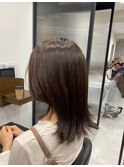 フルバング/似合わせカット/レッドブラウン/30代40代/人形町
