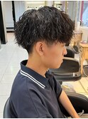 ツイストスパイラルパーマ メンズパーマ メンズカット 理容室