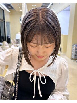 スニュウ(snuw) 似合わせカットボブ小顔カット透明感カラーラベンダーカラー