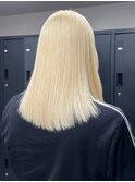 10584ホワイトアッシュブロンドウルフレイヤーロングストレート