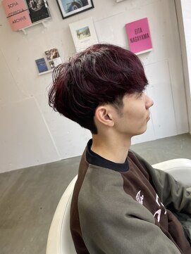 エン(En,) 春色ダークレッド◎爽やかマッシュ